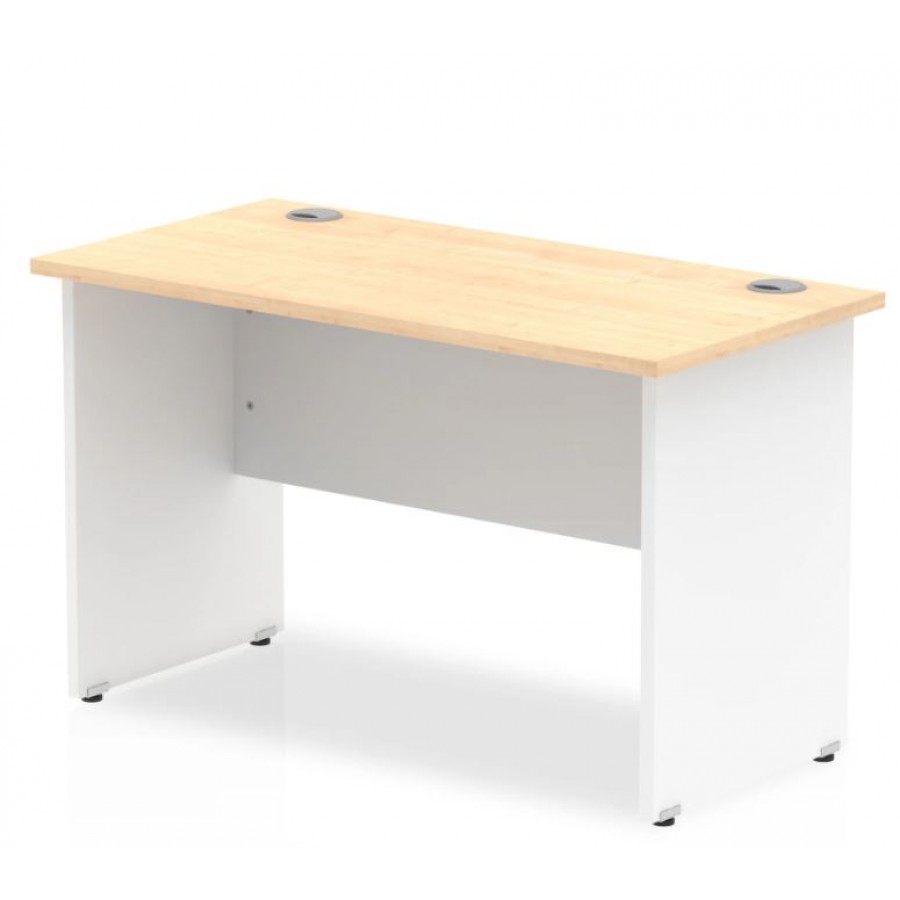 Rayleigh Two-Tone Shallow Panel End Straight Office Desk
